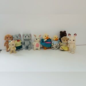 SYLVANIAN FAMILY FAMILIES / CALICO CRITTERS / LIL WOODZEEZ lot of assorted